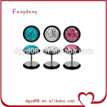 Stainless steel high quality diamond earring wholesale
